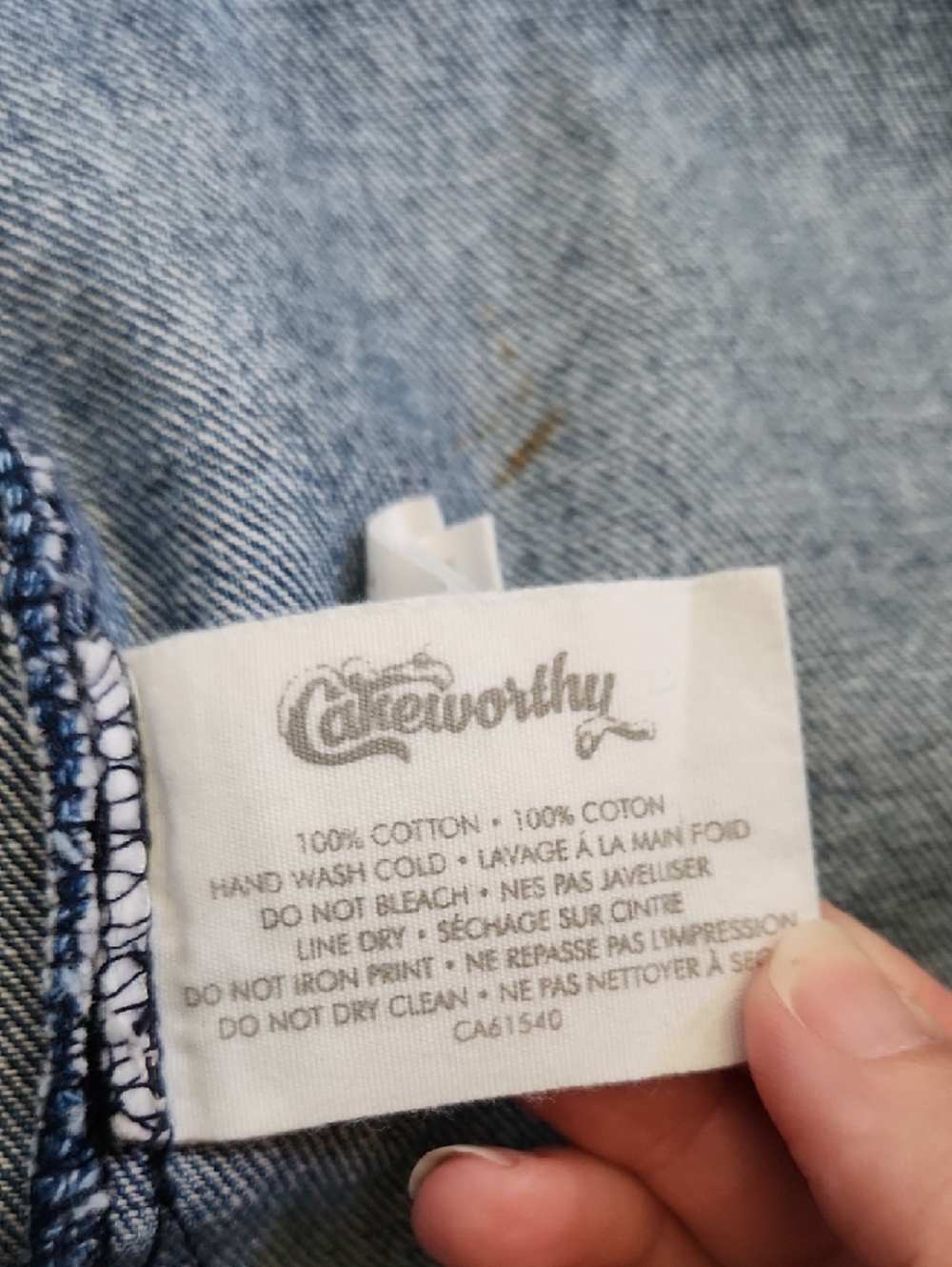 Disney Cakeworthy Blue Denim Jacket with Multi-Color Princess Patch - ROYALTY - Picture 5 of 11